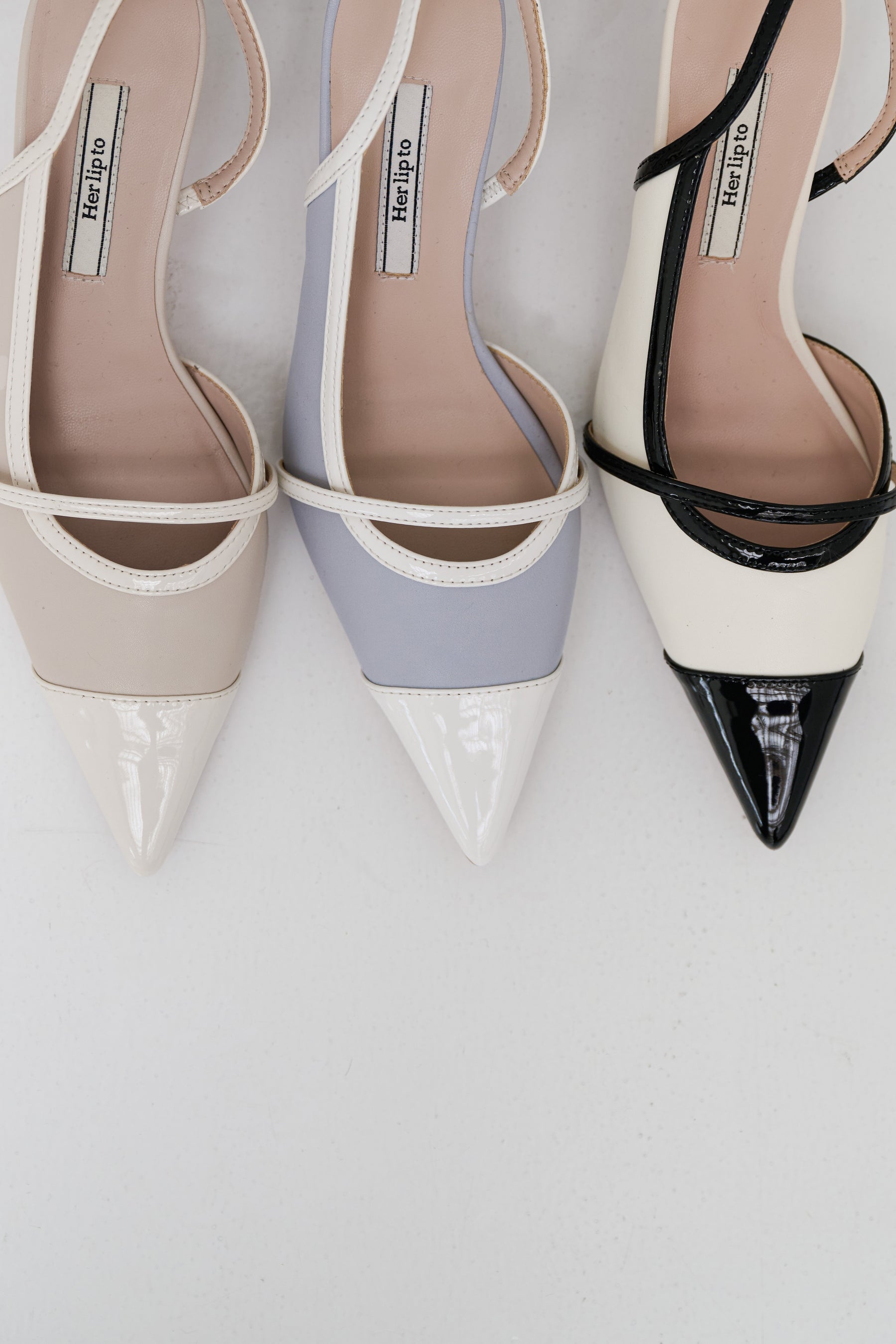 Two-Tone Slingback Pumps		