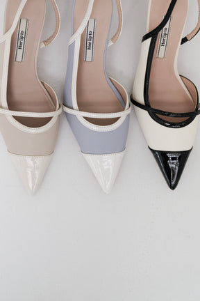 Two-Tone Slingback Pumps		