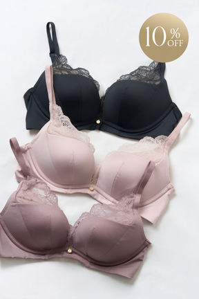 【B/C/D】Everyday Essential Bra 3 Set