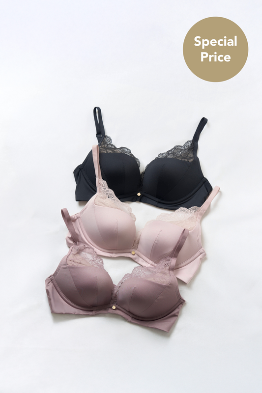 【B/C/Dカップ】Everyday Essential Bra 3 Set