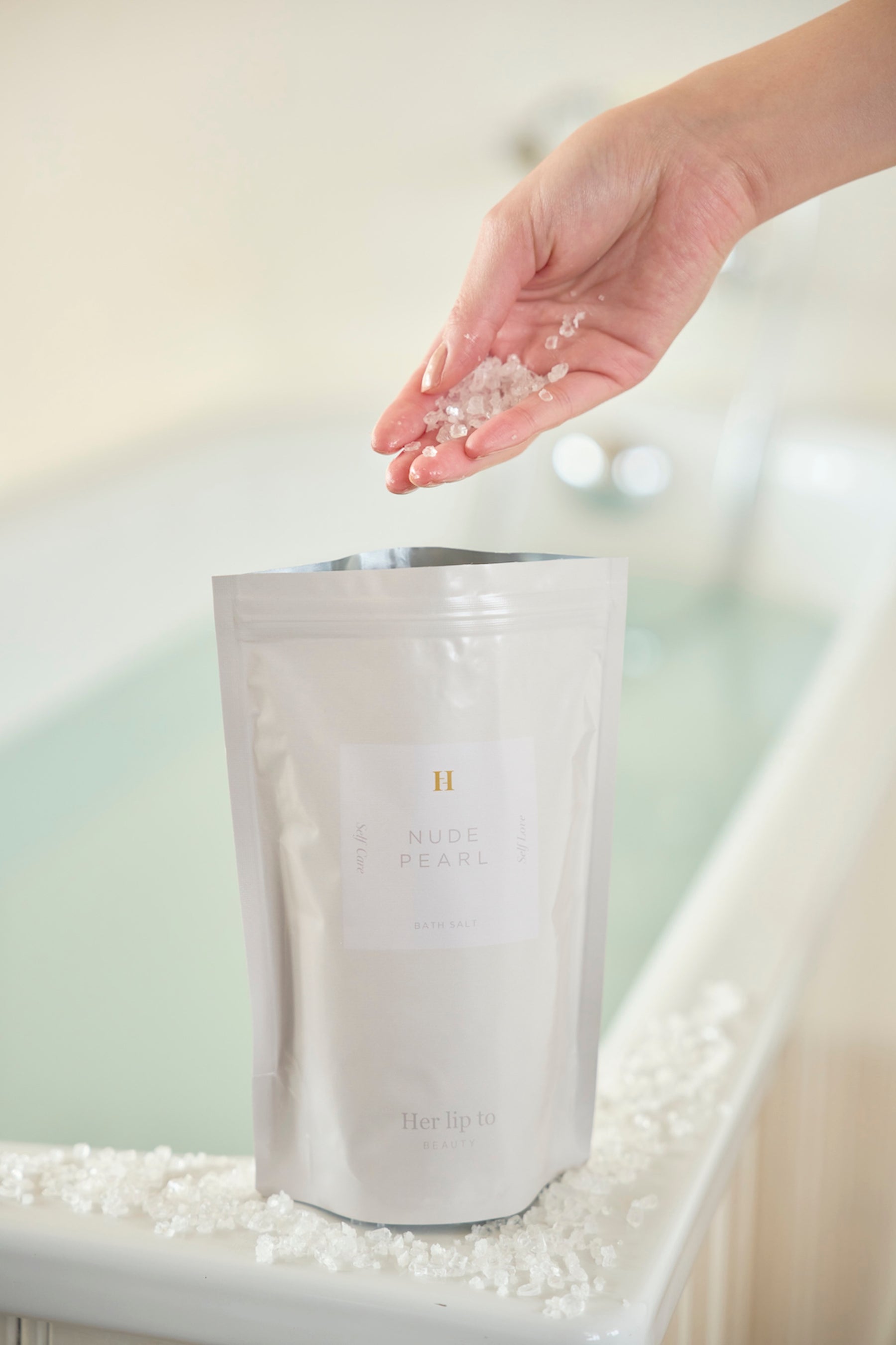 CRYSTAL BATH SALT - NUDE PEARL - GIFT SET