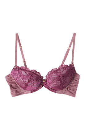 [pink camelia]Le Fleurage Bra set 