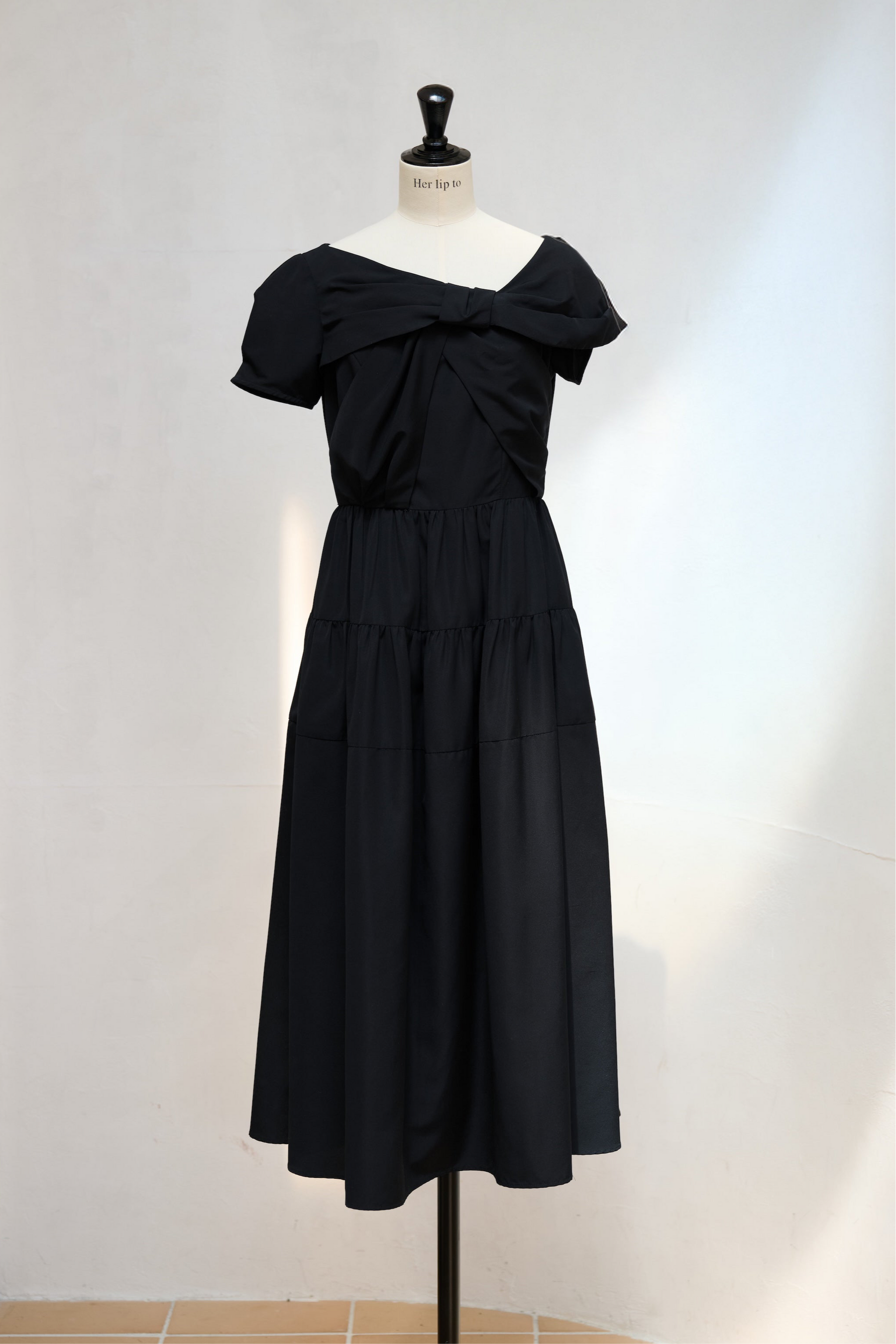 ワンピース Herlipto Twisted Ribbon Tiered Dress S Twisted Ribbon Tiered Dress