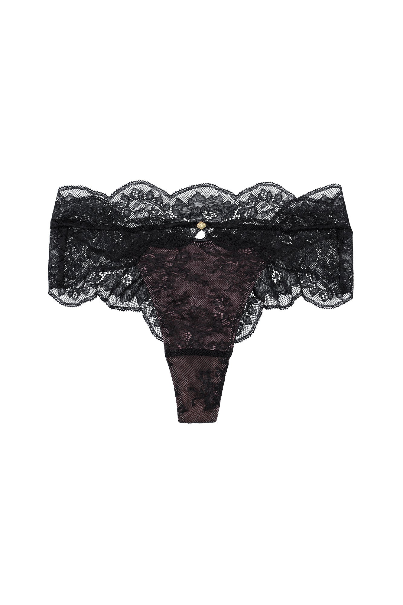 【black】La Vie en Rose Thong