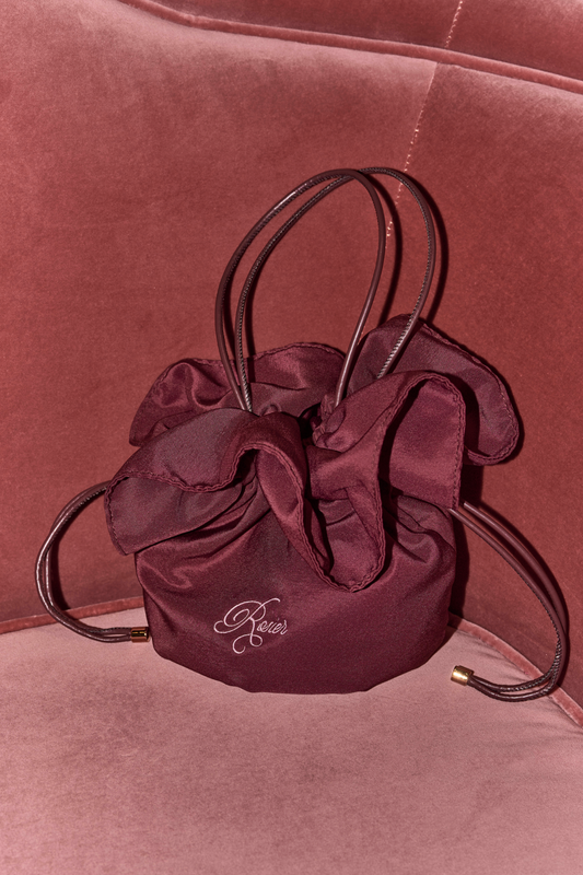 Rose Bloom Satin Bag