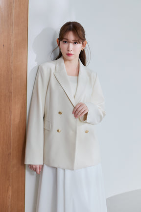 【新色】Trois Gold Button Blazer