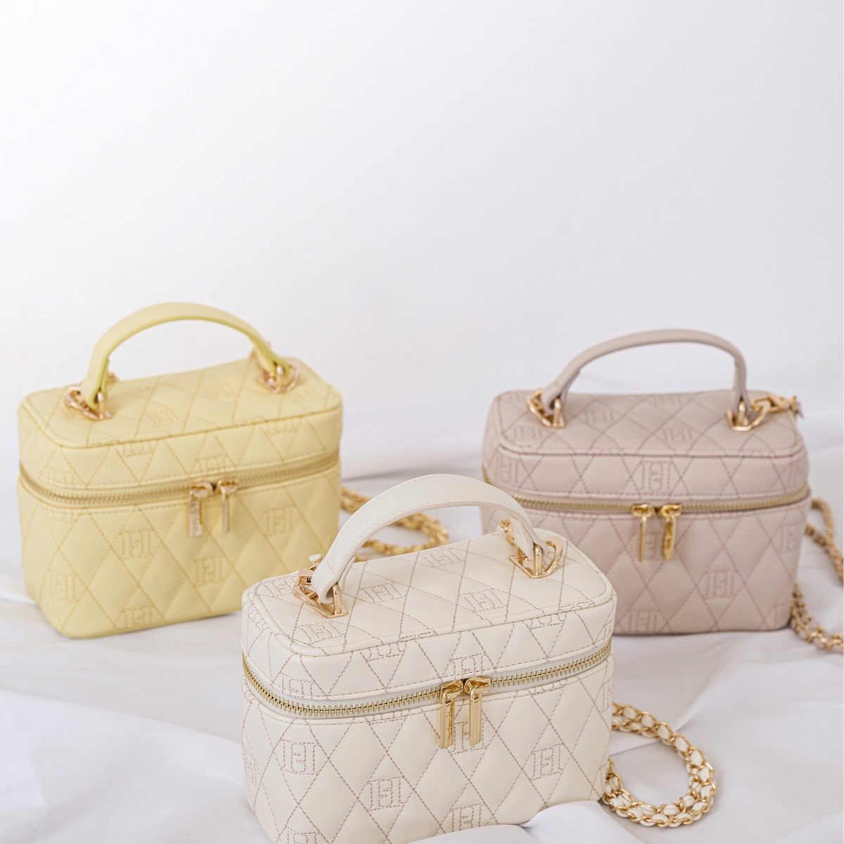 Her lip to /Jacquard Vanity Bag - gold+α Her lip to /Jacquard Vanity Bag - gold+α