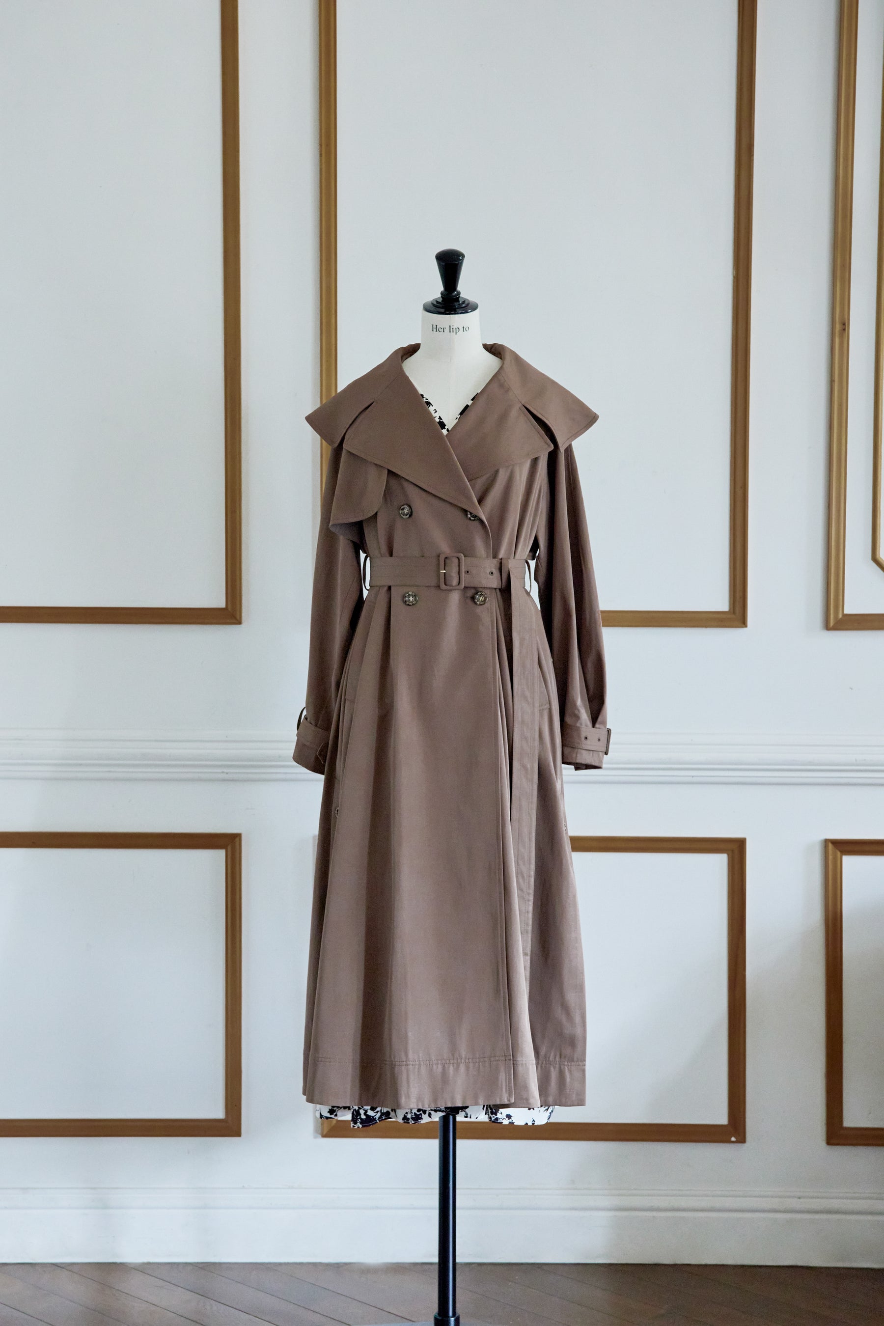 Herlipto　Grace Long Trench Coat　sサイズトレンチコート