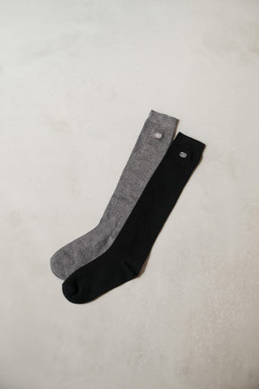 Logo Embroidered Long Socks