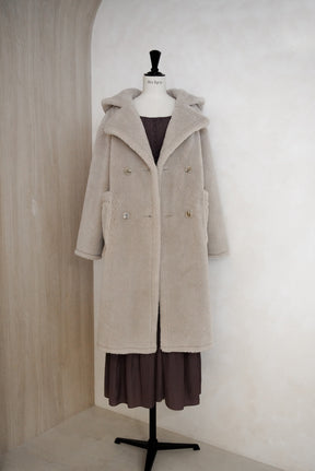 Fleur Shearling Boa Coat