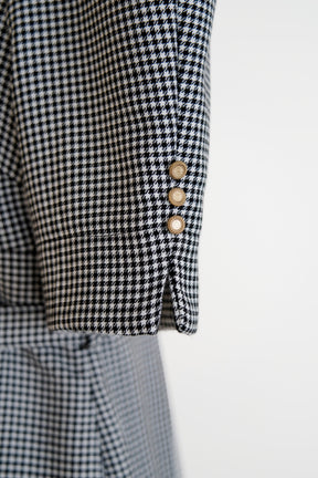 Lady Checkered Belted Dress