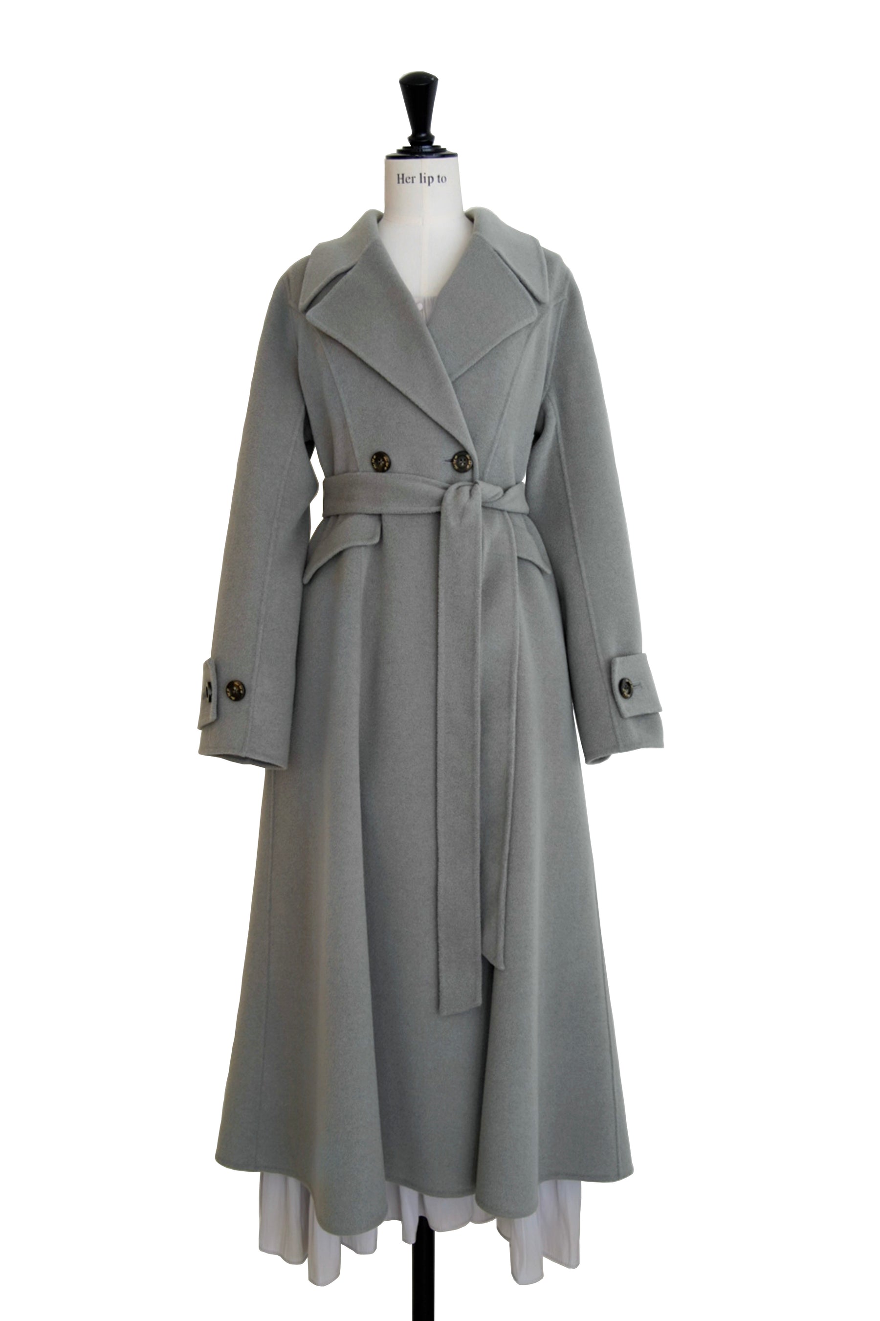 Herlipto Hamilton Wool River Dress Coat