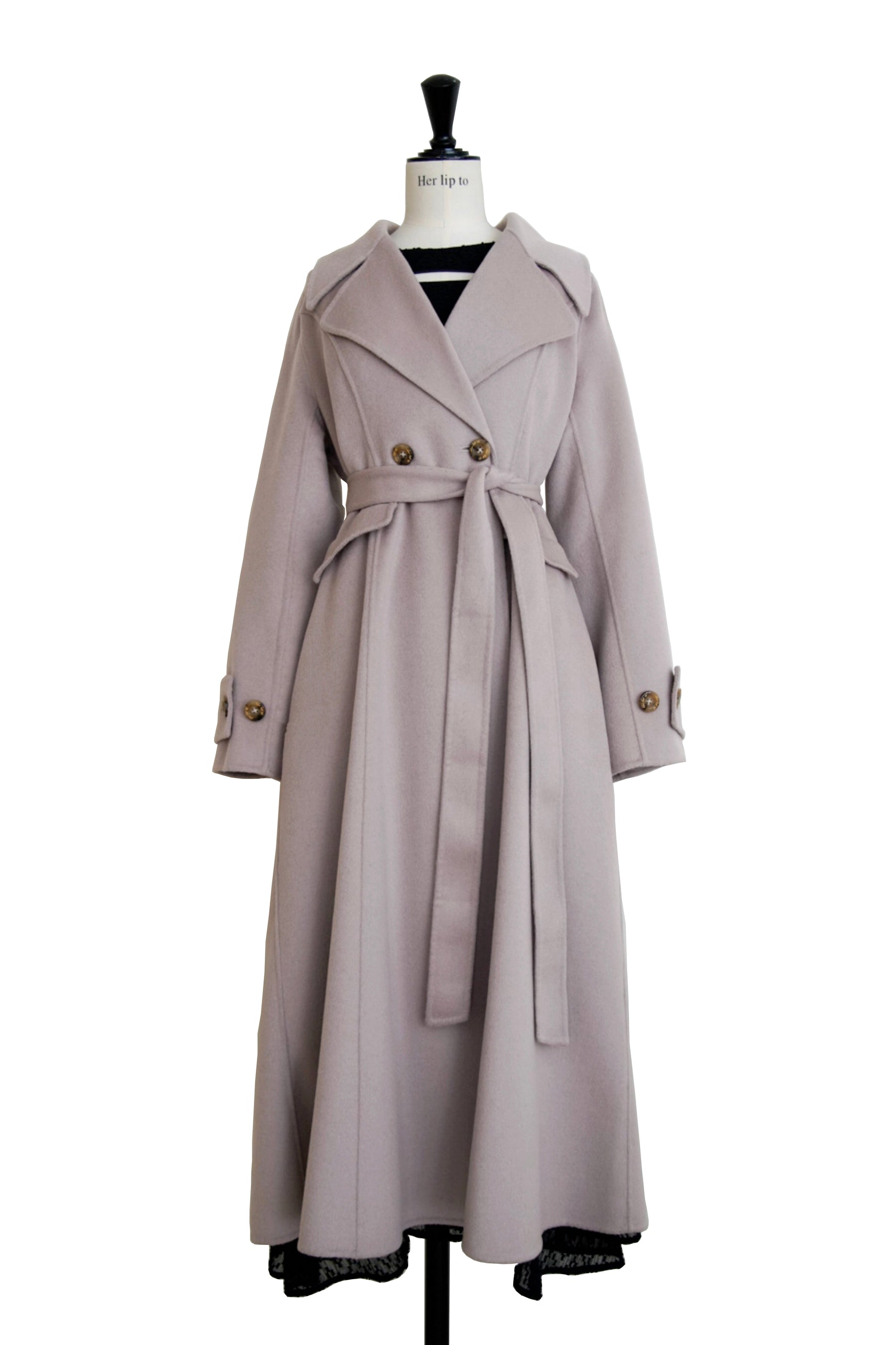 herlipto Hamilton Wool River Dress Coat-