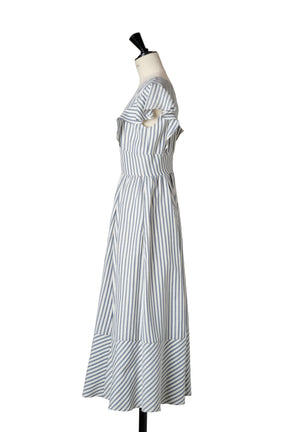 Kerry Striped Ruffle Dress