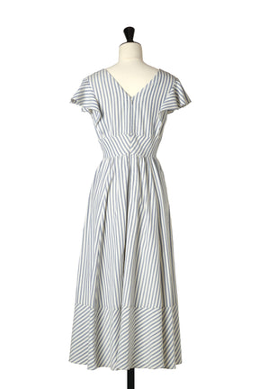 Kerry Striped Ruffle Dress
