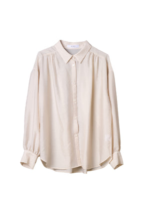Volume Sleeve Sheer Shirt