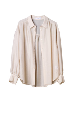 Volume Sleeve Sheer Shirt