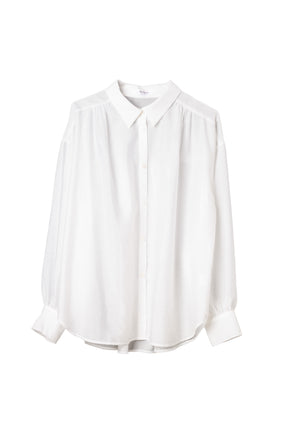 Volume Sleeve Sheer Shirt