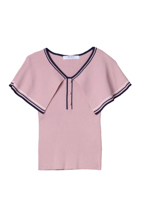 Big Collar Summer Knit Top