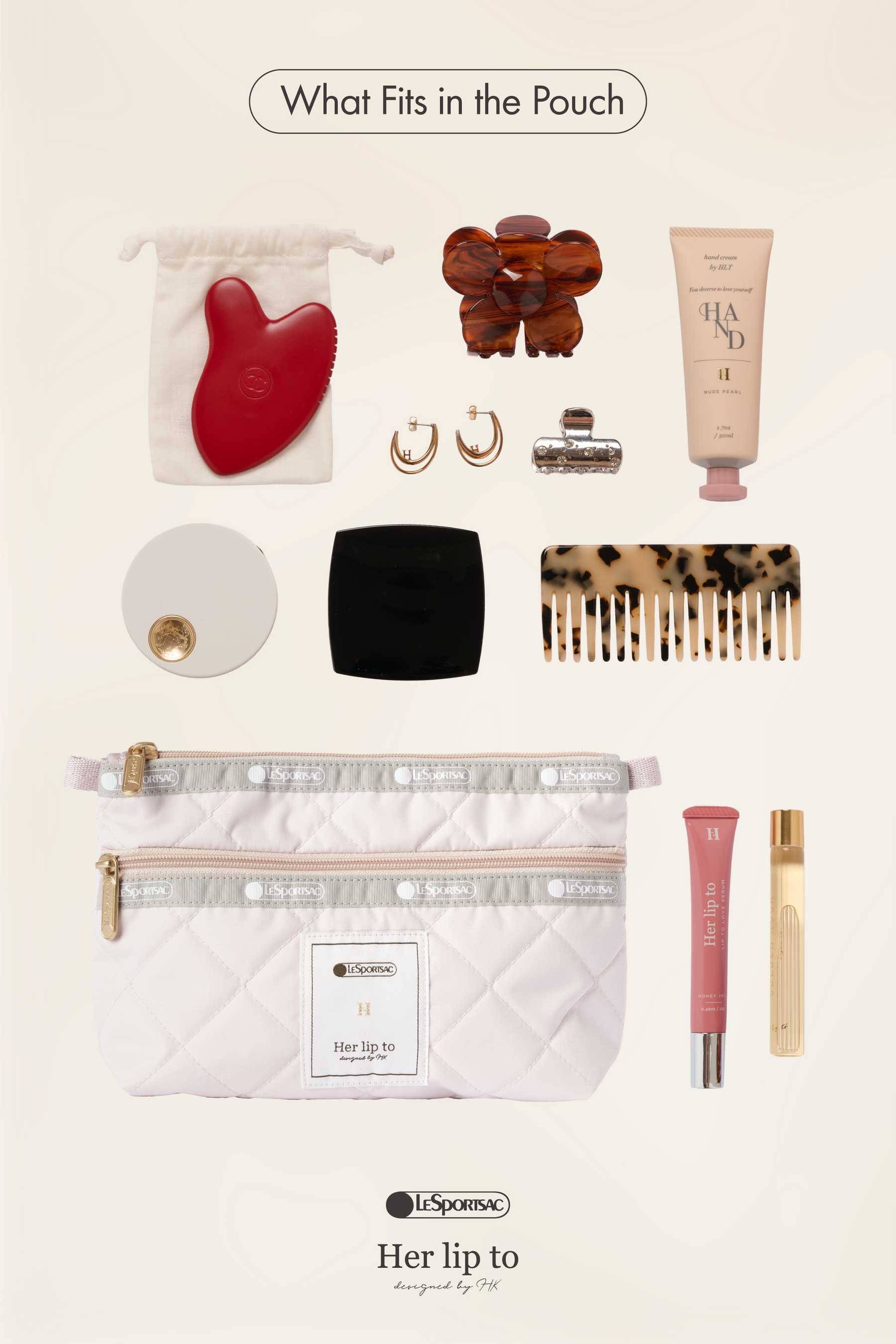 LeSportsac × HLT Cosmetic Clutch