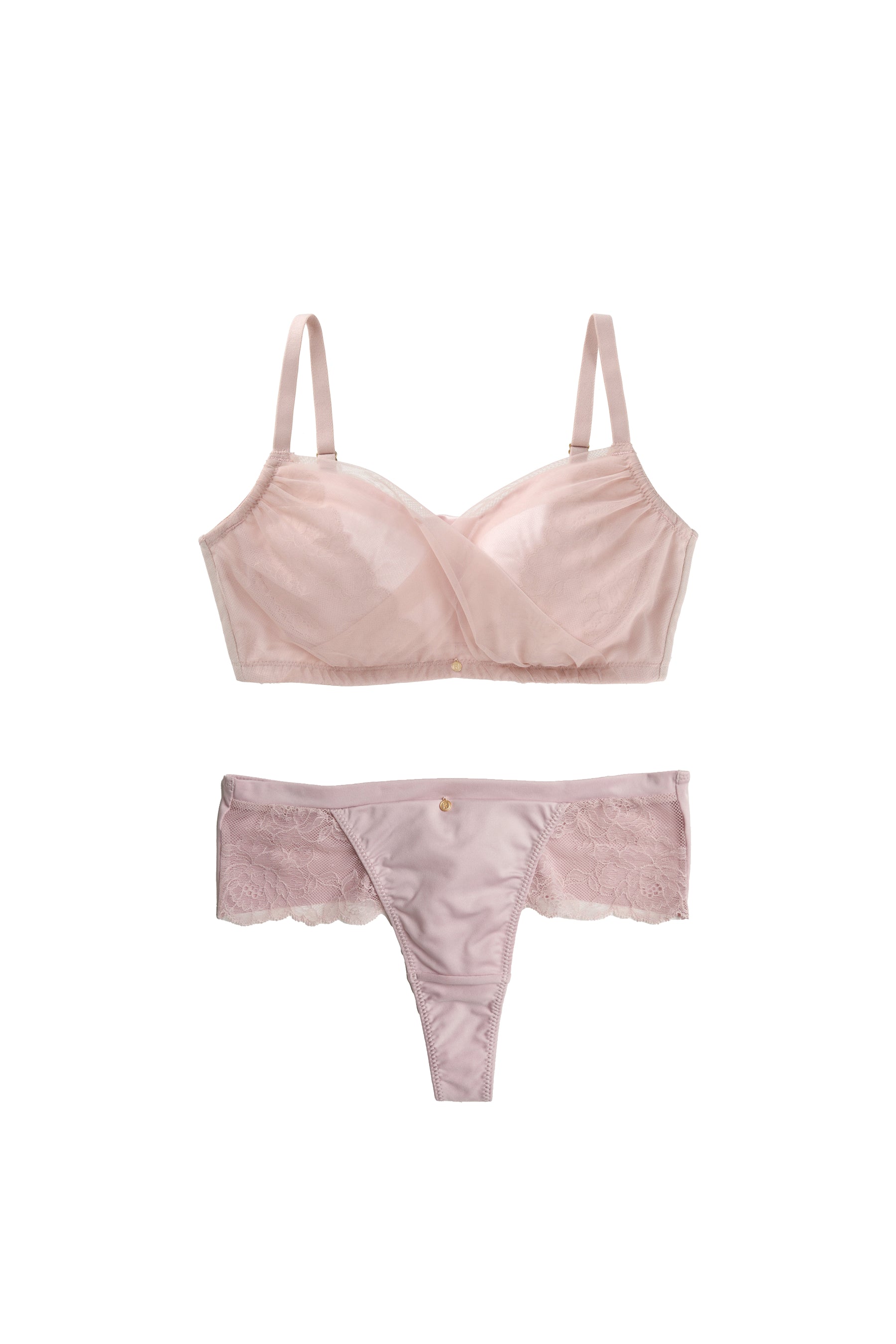 【5月下旬發送】【nude rose】Minimizer Bra & Shorts Set 