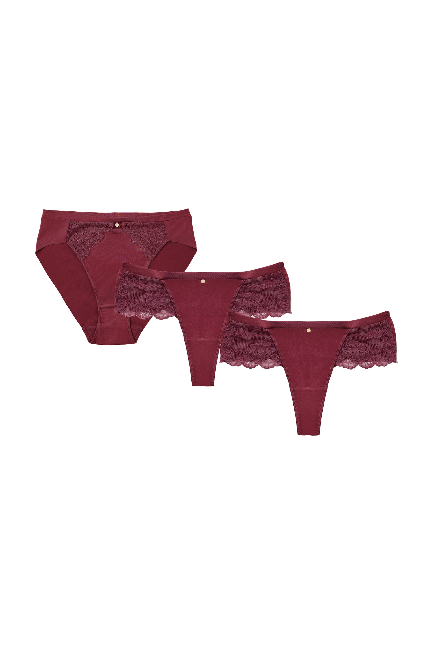 【garnet】Everyday Essential Shorts / Thong 3 Set