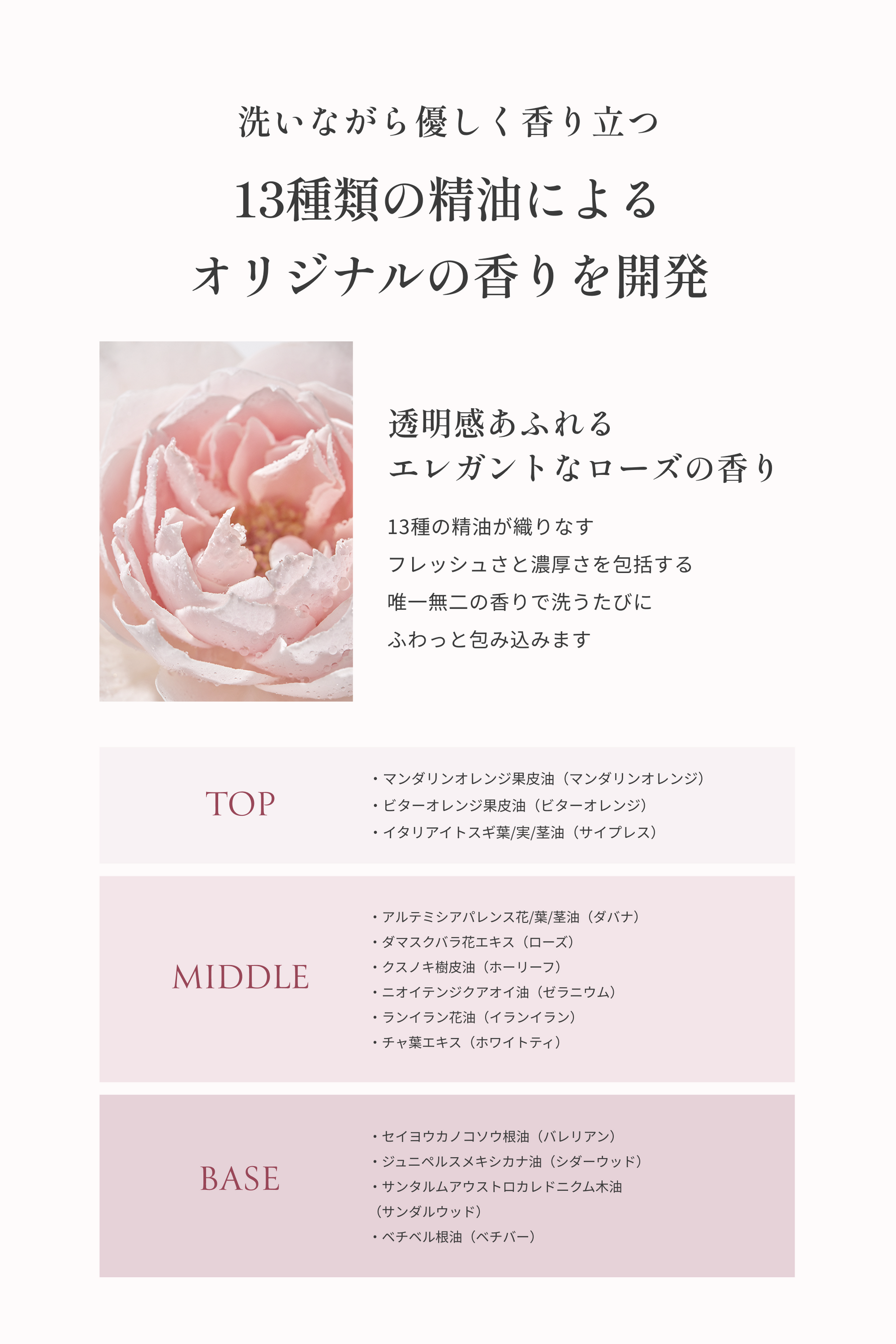 Versailles Fem Rose Wash Gift Set
