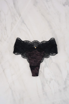 【black】La Vie en Rose Thong