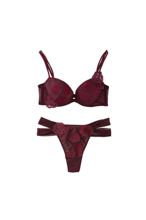 【Thong】Versailles Rose Bra Set