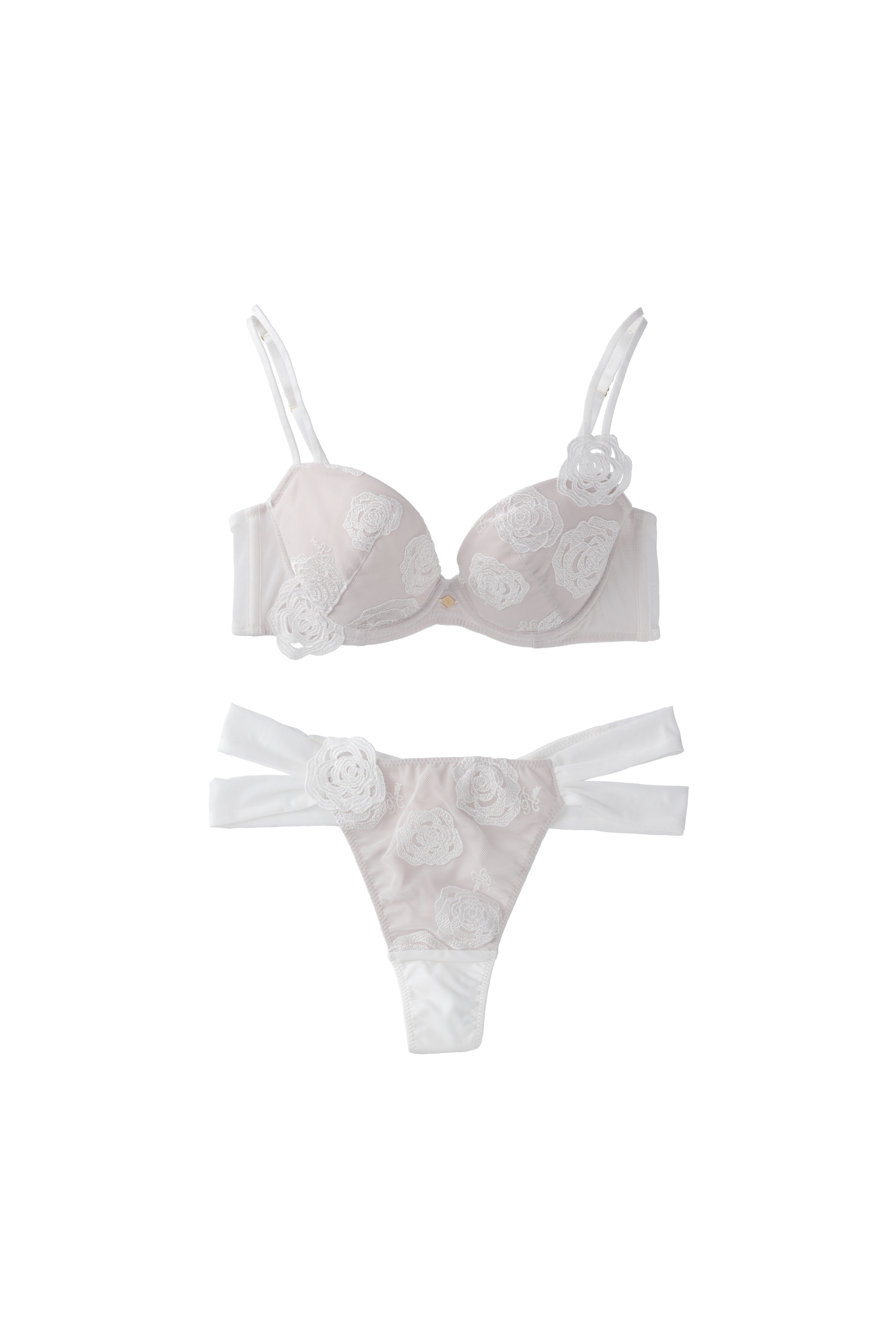 【Thong】Versailles Rose Bra Set