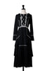 Vivica Polka-Dot Ruffled Dress