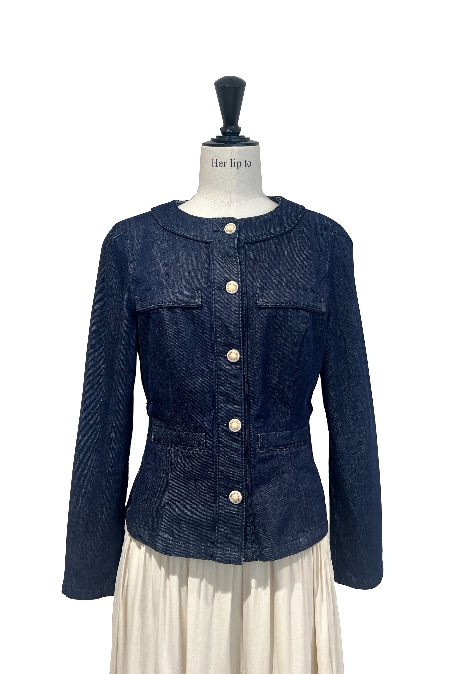 [Shipped in late February] New Classic Belted Denim Jacket