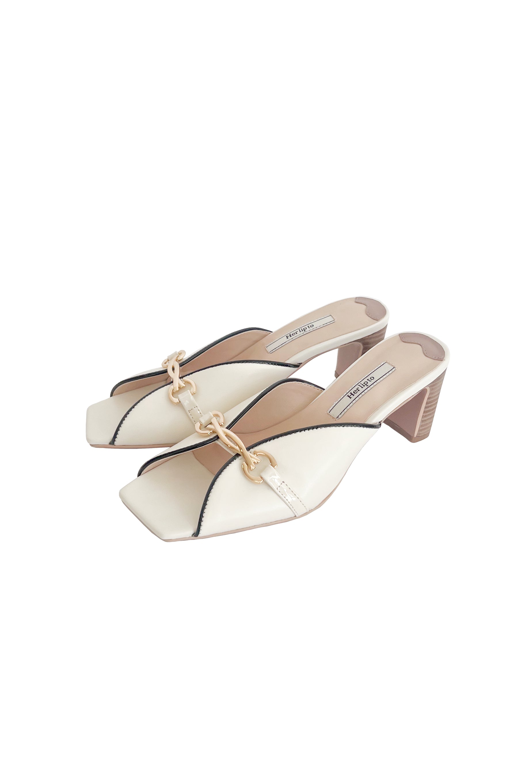 [Shipping in early June] Bit Square-Toe Mules
