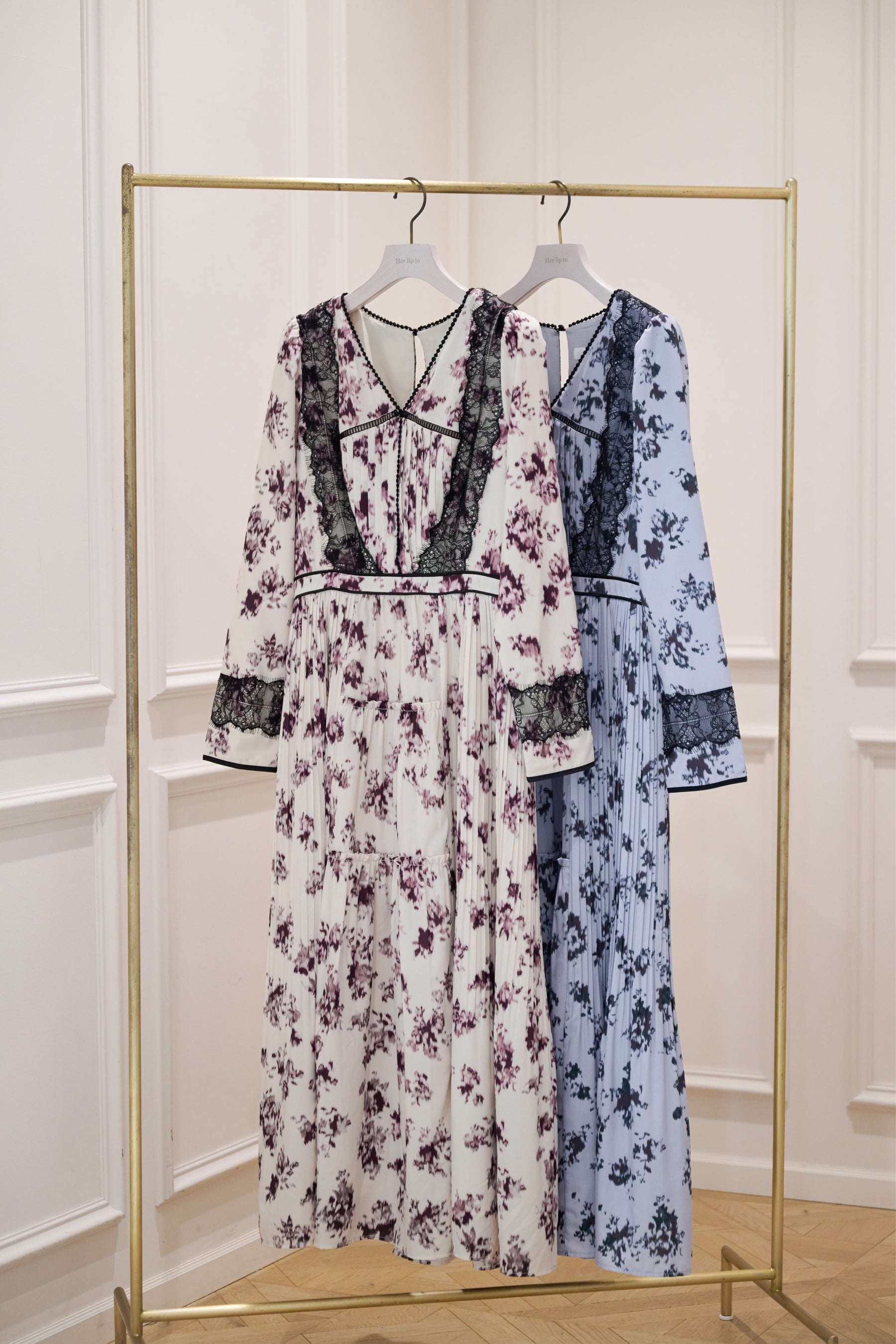 Grasse Floral Pleated Dress