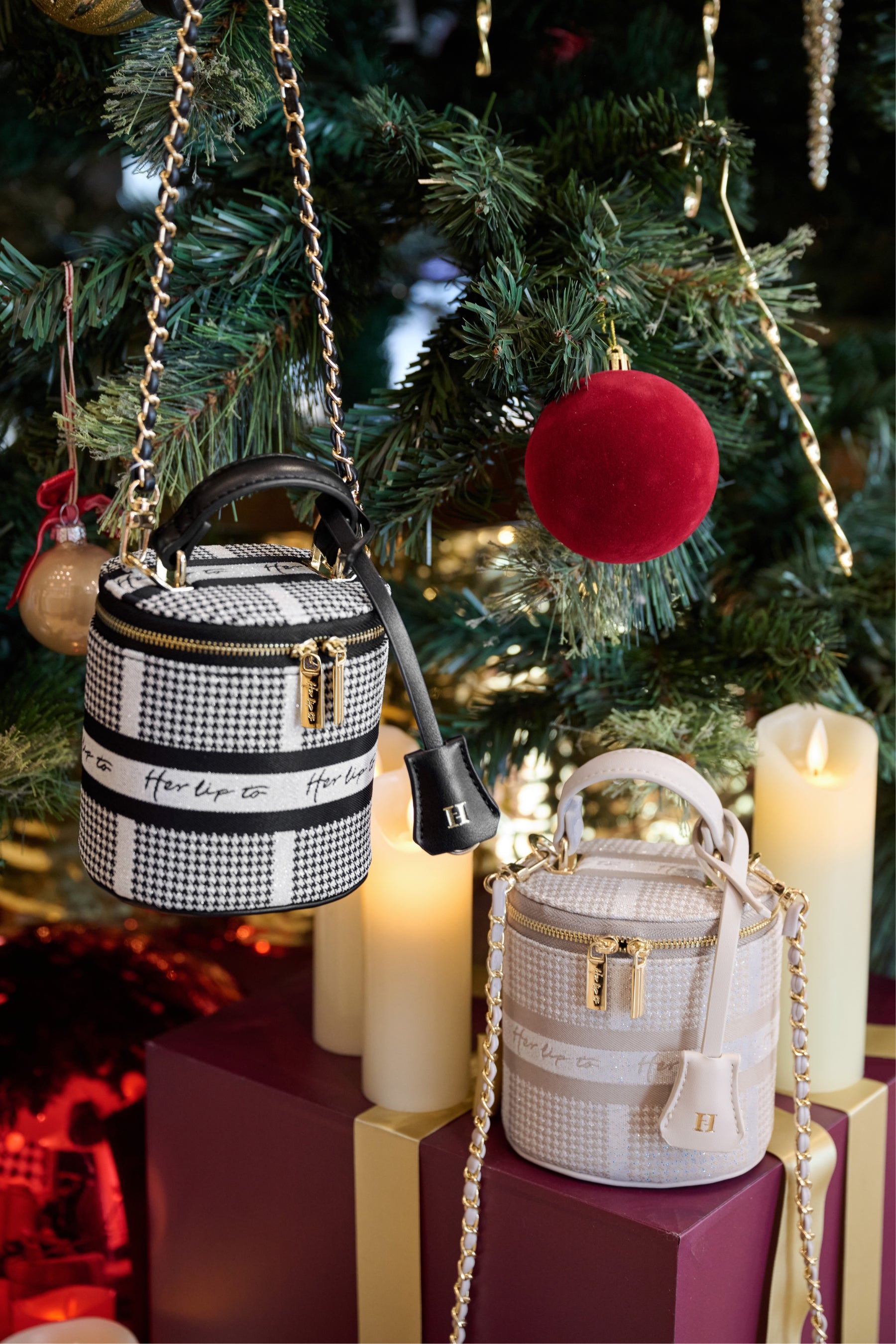 HLT Jacquard Mini Vanity Bag