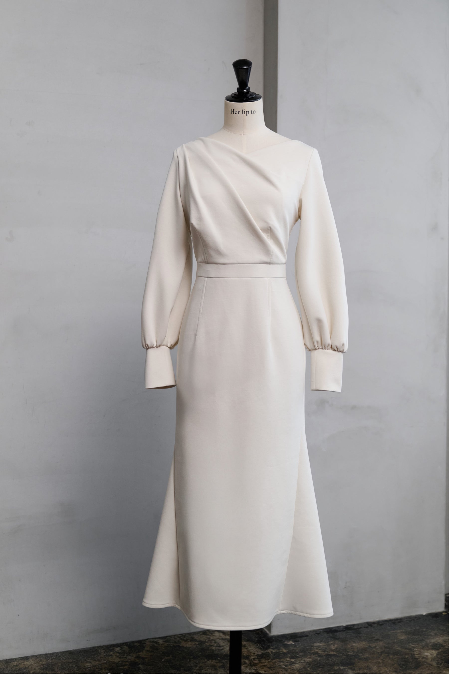 Tucked Mermaid Ponte Dress