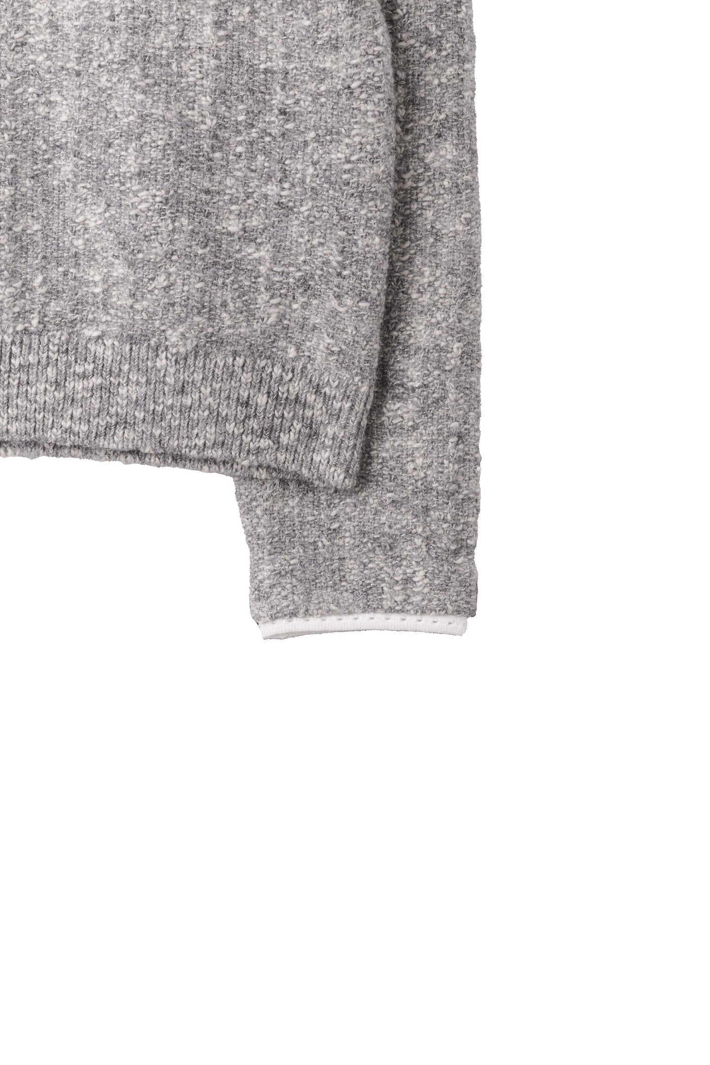 Petal-Edge Collar Knit Top