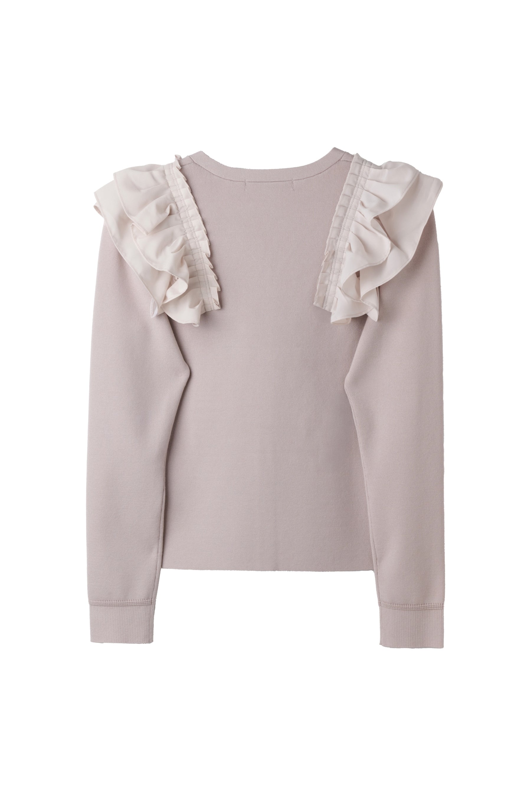 [Ships mid-January]Ruffle Pleated Knit Cardigan