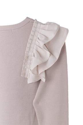 [Ships mid-January]Ruffle Pleated Knit Cardigan
