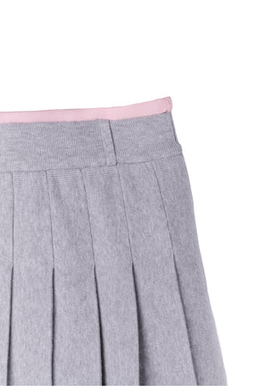 [Ship in mid-January] Luxe Comfort Pleated Knit Mini Skirt