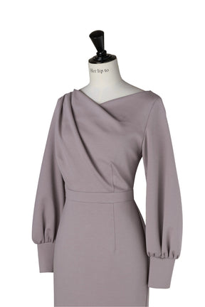 Tucked Mermaid Ponte Dress