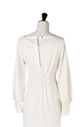 Tucked Mermaid Ponte Dress