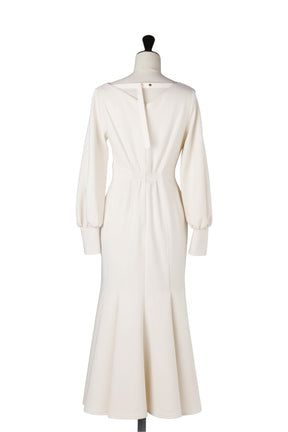 Tucked Mermaid Ponte Dress