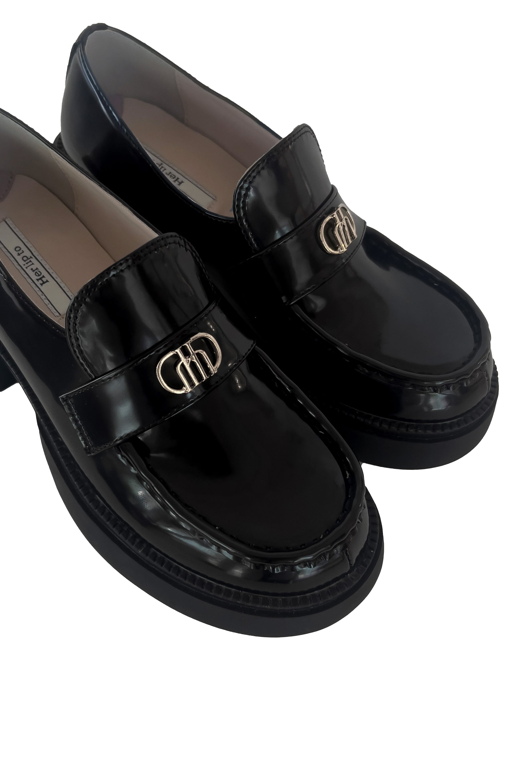 靴 Herlipto Trois Logo Loafers 38 新色】Trois Logo Loafers