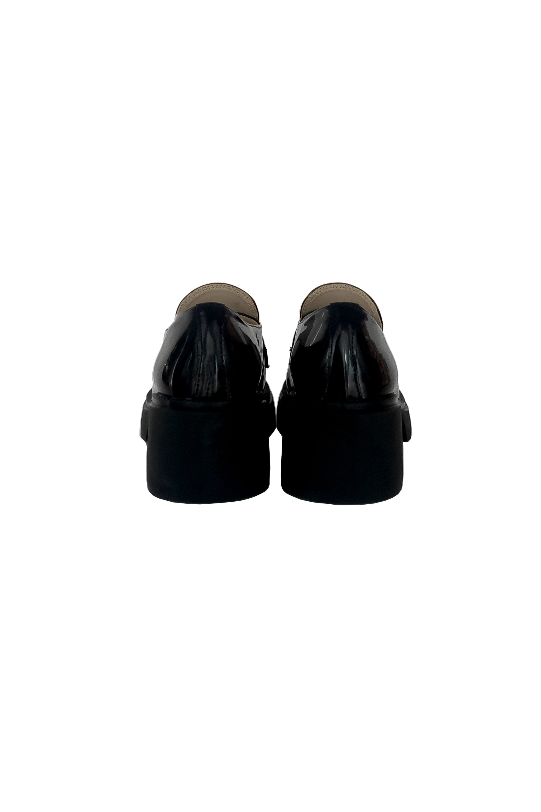 Her lip to ローファー ブラック 37 新色】Trois Logo Loafers