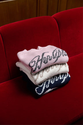 Loved one Logo Jacquard Knit