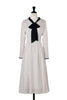 Heart Dot Bow Tie Chiffon Dress