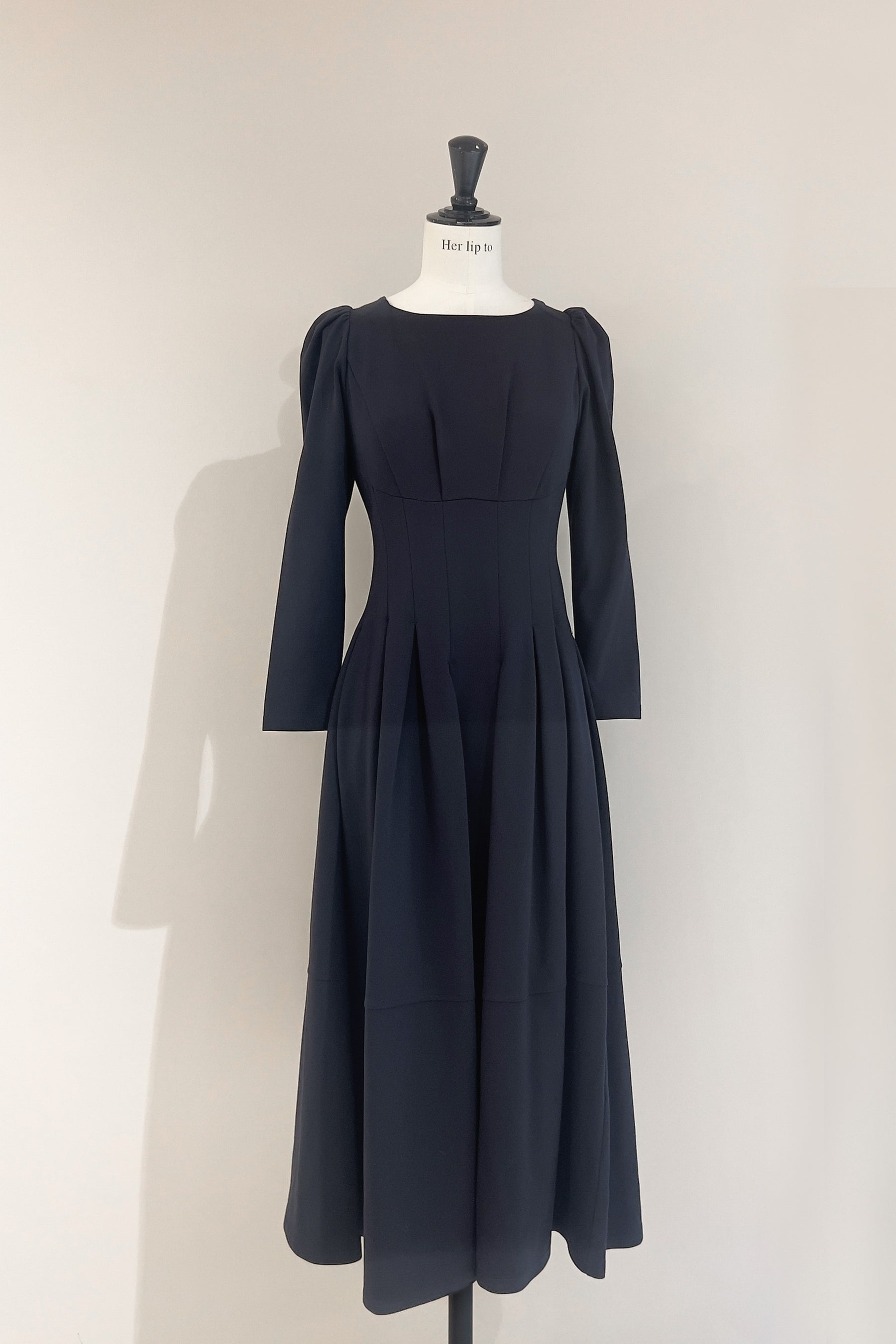 【4月上旬発送】【navy】Marylebone Long Dress