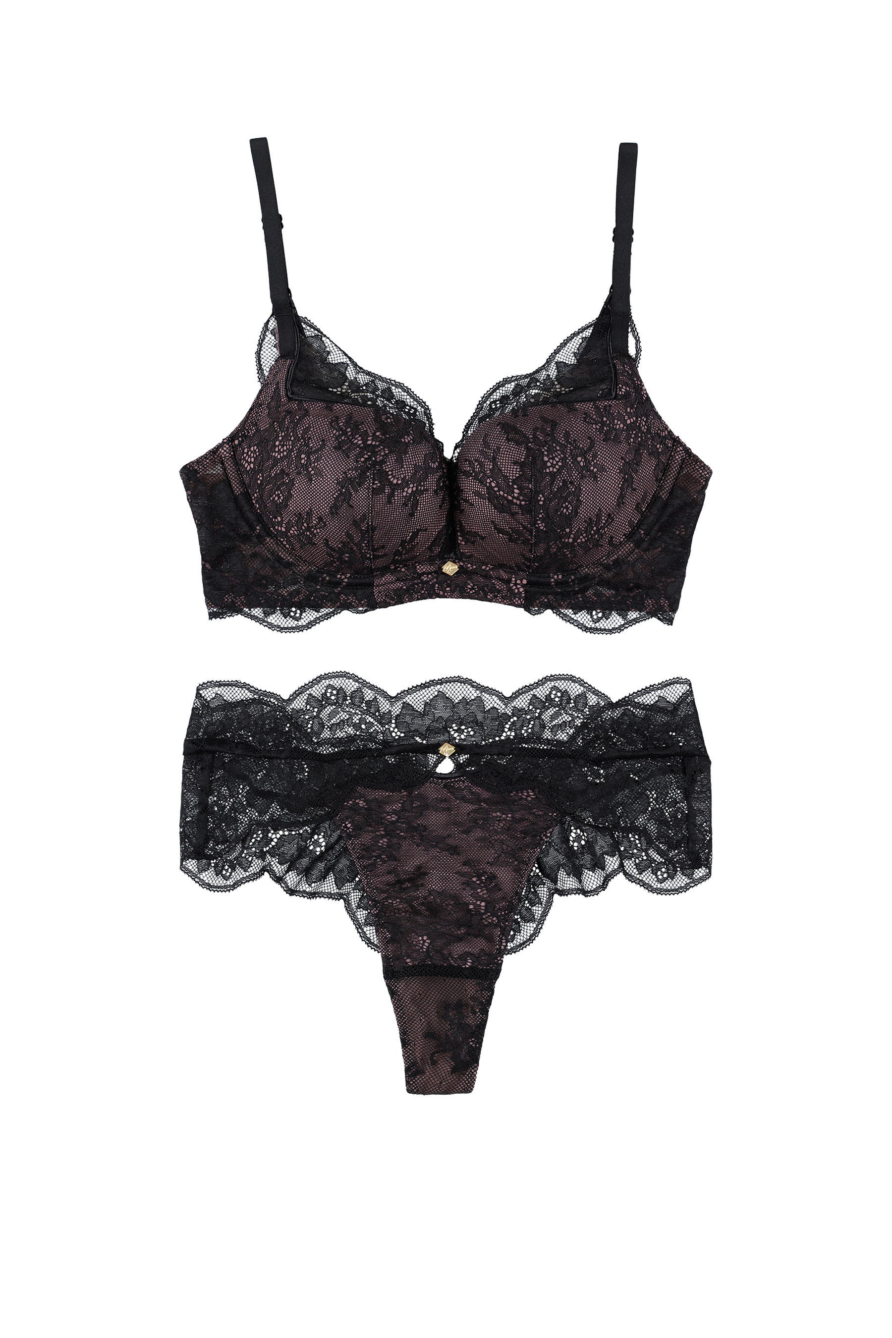 【Thong】La Vie en Rose Bra Set