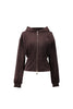 Off-Duty Sculpt Velour Zip Hoodie
